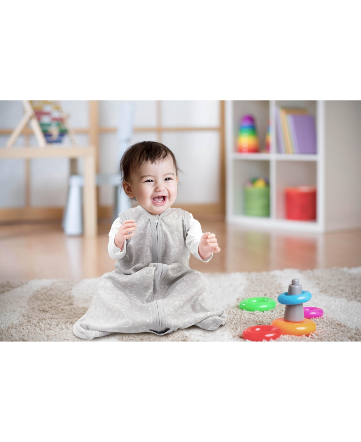 Bublo Baby Baby Baby Wearable Blanket, Cotton Sleep Sacks, 2 Pack Unisex Sleeping Bag Sack, 2-Way Zipper, 0.5 Tog Breathable Cotton