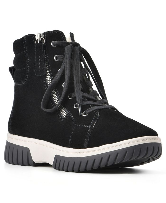 White Mountain Women's Go Getter Lace Up Sneaker Booties - Macy's