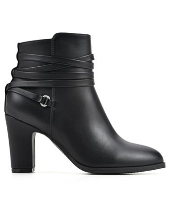White Mountain Women s Teaser Heeled Booties Macy s