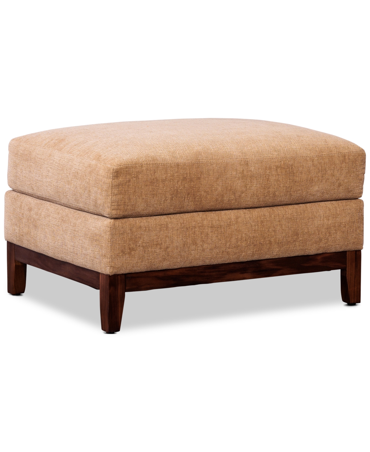 Furniture Avarie 32" Fabric Ottoman, Created For Macy's In Café Au Lait