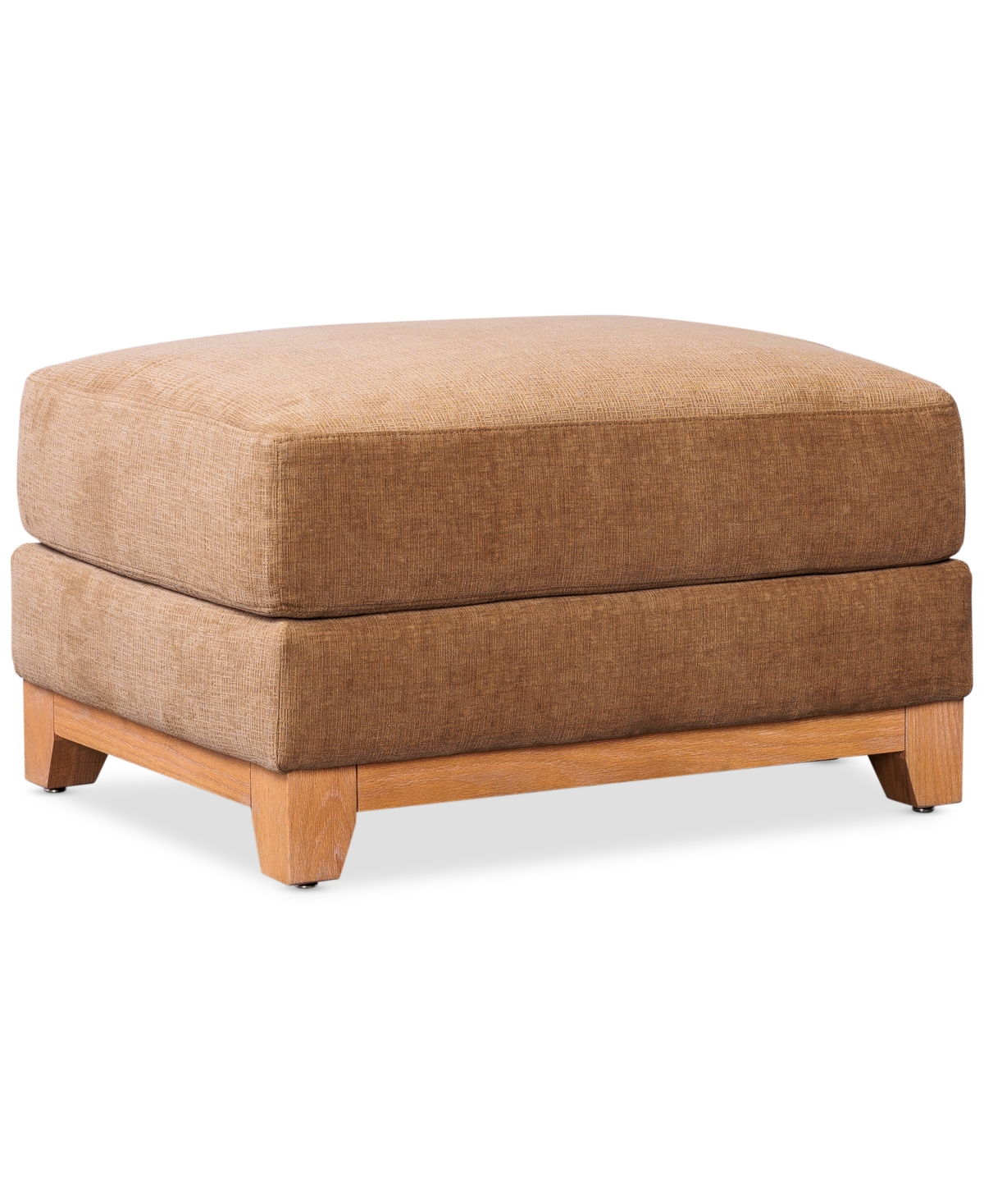 Furniture Estlin Fabric Ottoman, Created For Macy's In Café Au Lait