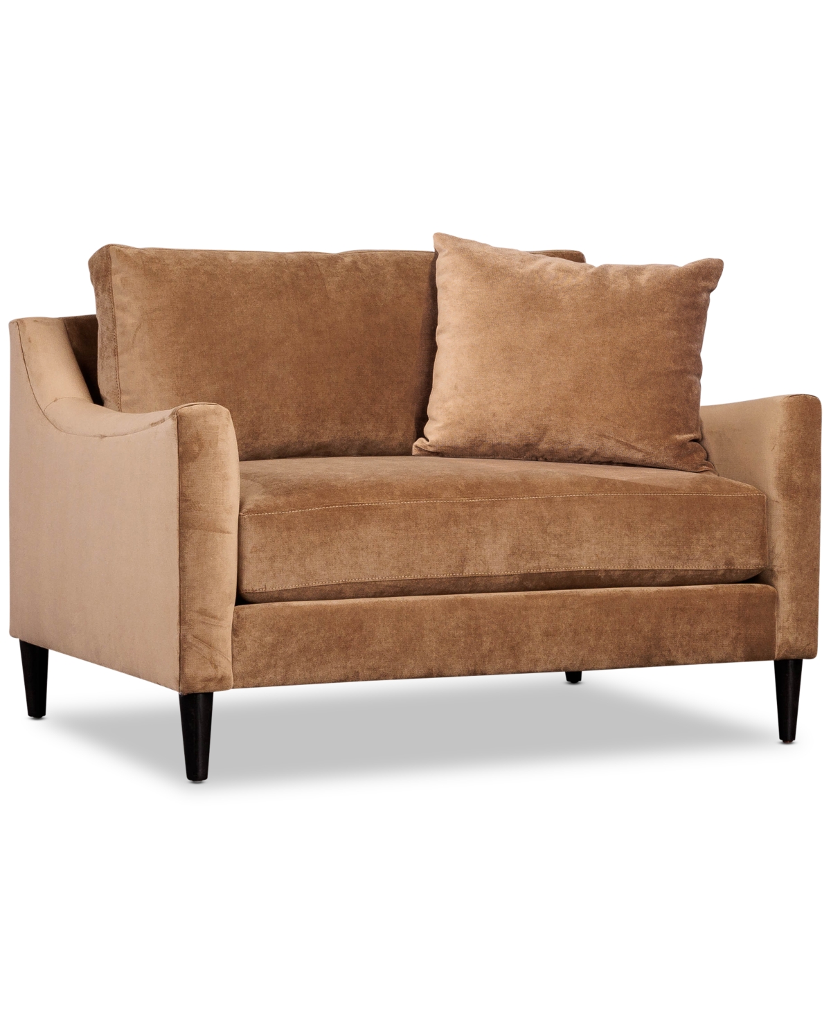 Furniture Iliza 50" Fabric Cuddle Chair, Created For Macy's In Taupe