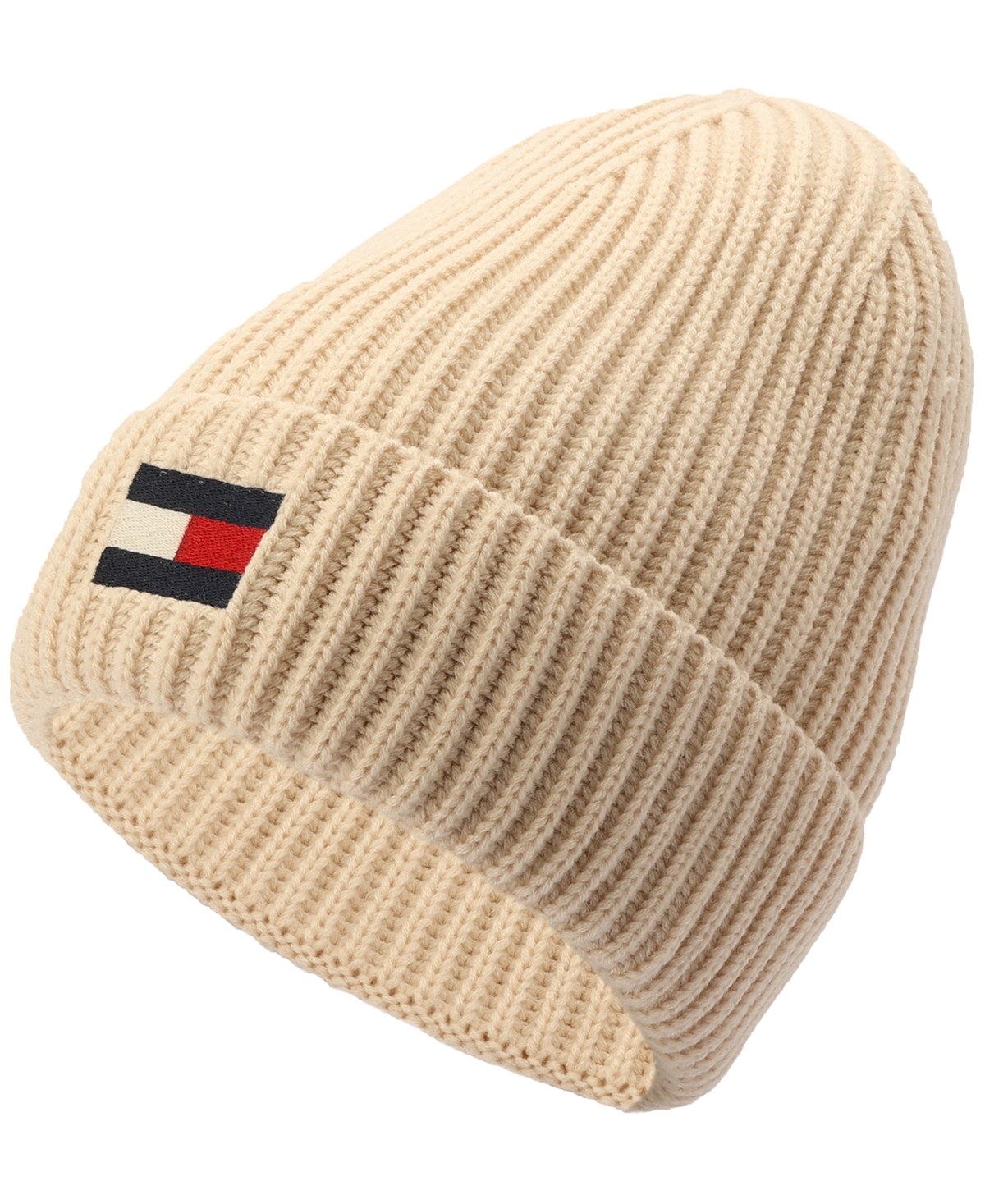 Tommy Hilfiger Men's Fisherman Ribbed-Knit Logo Beanie