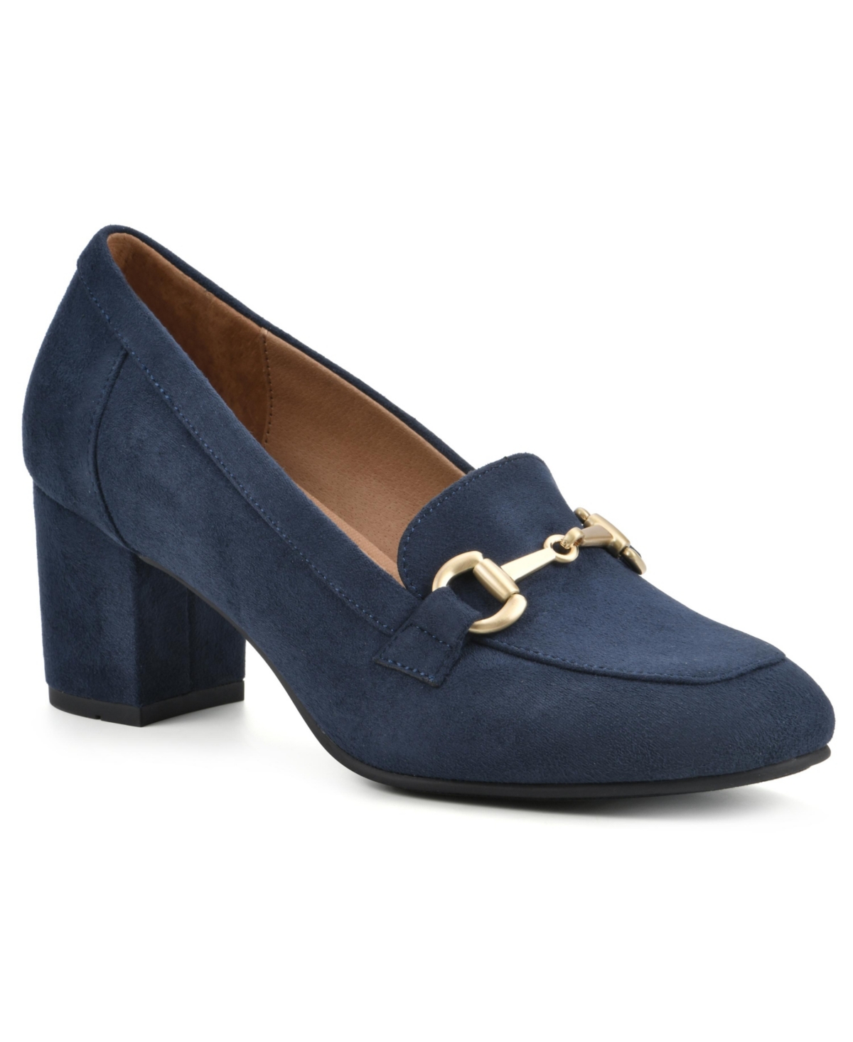 Women's Freehold Heeled Loafers - Navy Fabric
