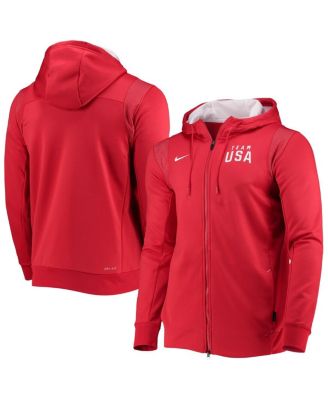 Nike Nationals Therma Hoodie Pullover Zipper Pocket (Gray)