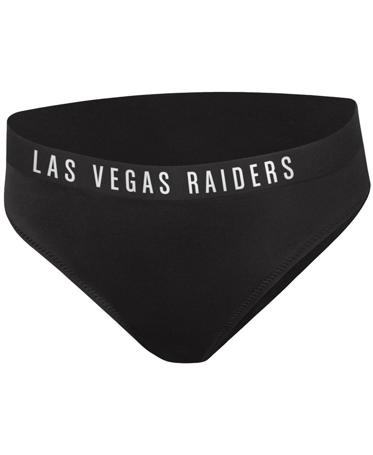 G-iii 4her By Carl Banks Women's  Black Las Vegas Raiders All-star Bikini Bottom