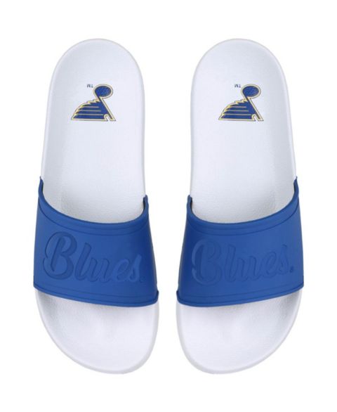 Женские сандалии FOCO St. Louis Blues Script Wordmark Slide