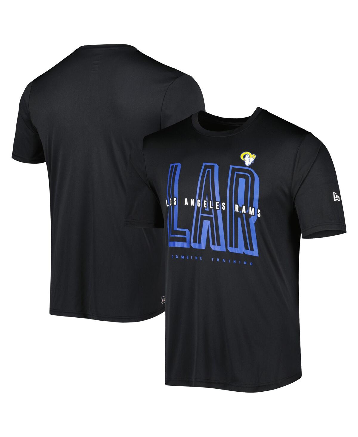 New Era Men's  Black Los Angeles Rams Scrimmage T-shirt
