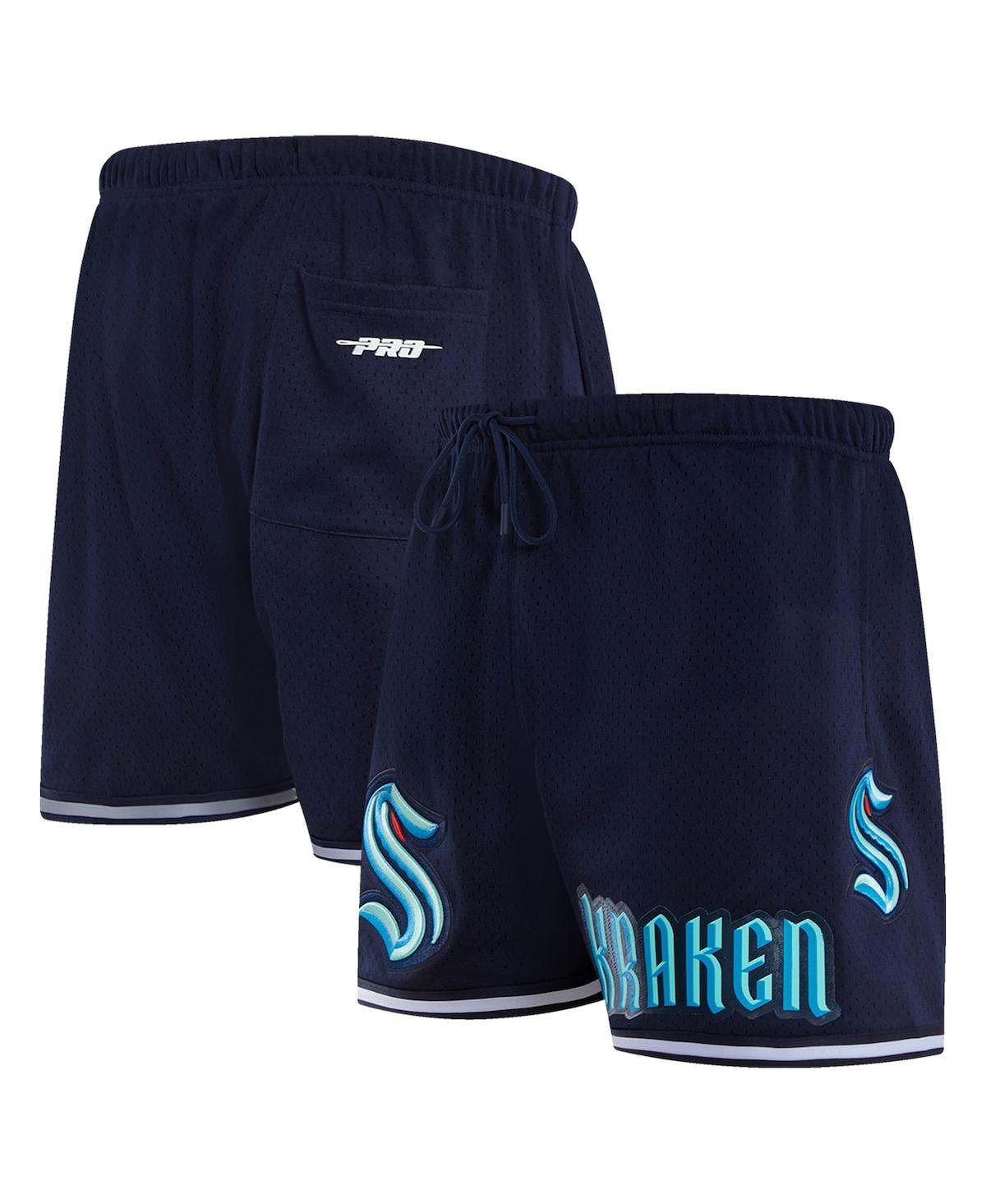 Shop Pro Standard Men's  Navy Seattle Kraken Classic Mesh Shorts