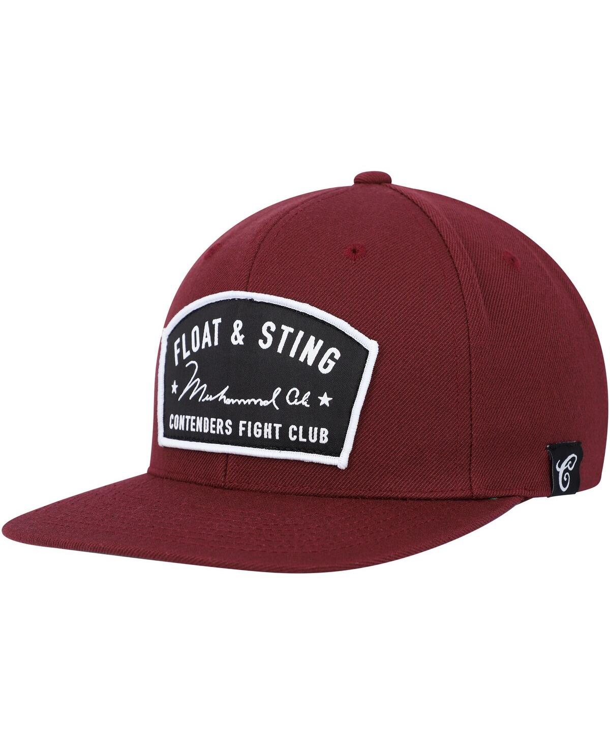 Men's and Women's Contenders Clothing Maroon Muhammad Ali Float and Sting Snapback Hat - Maroon