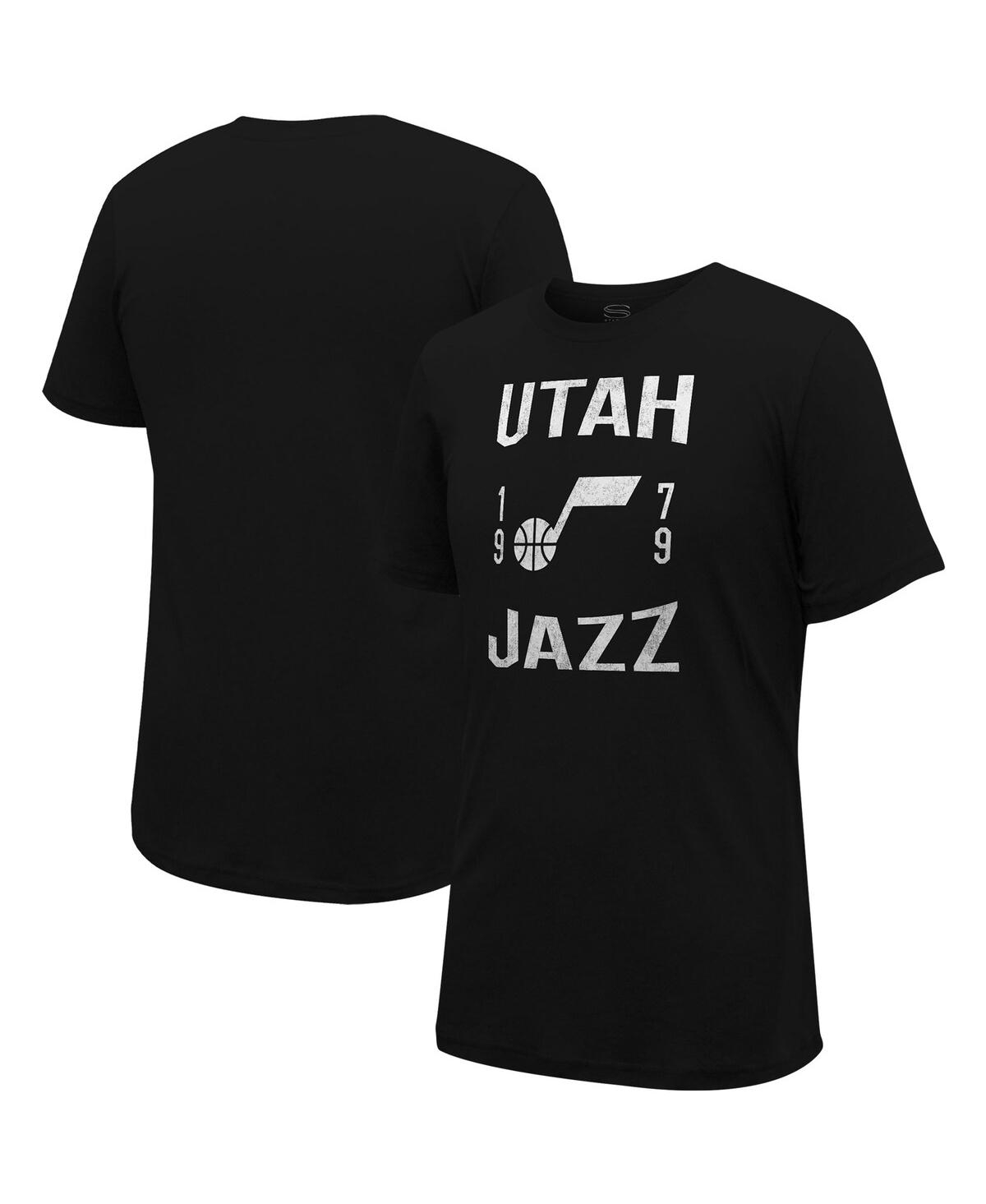Stadium Essentials Men's And Women's  Black Utah Jazz City Year T-shirt