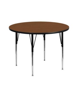 42" Round Hp Laminate Adjustable Activity Table