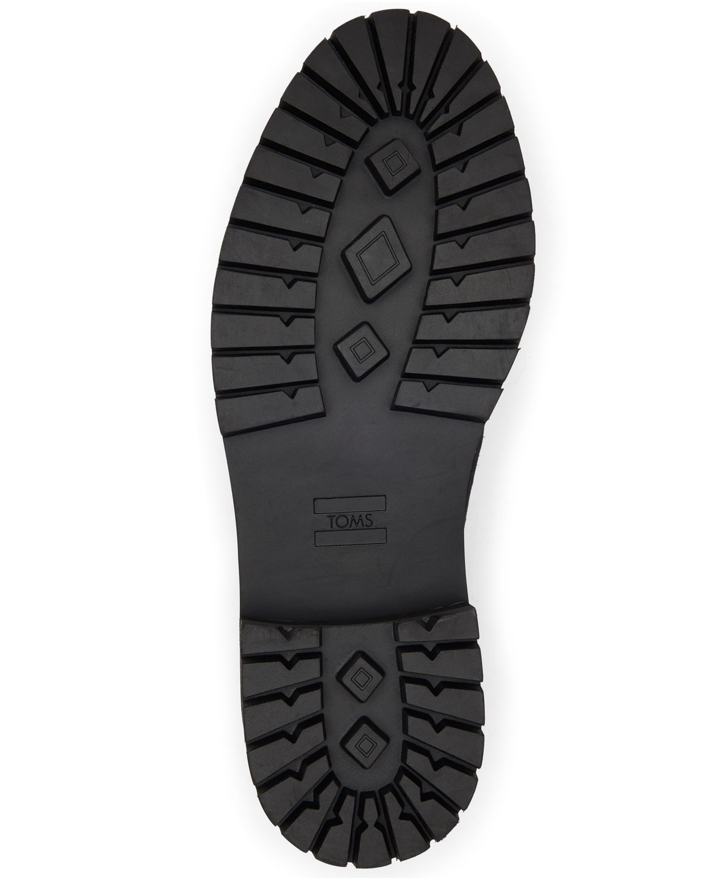 Женские туфли TOMS Cara Lug Sole, цвет: Чёрный кожаный — фото 5