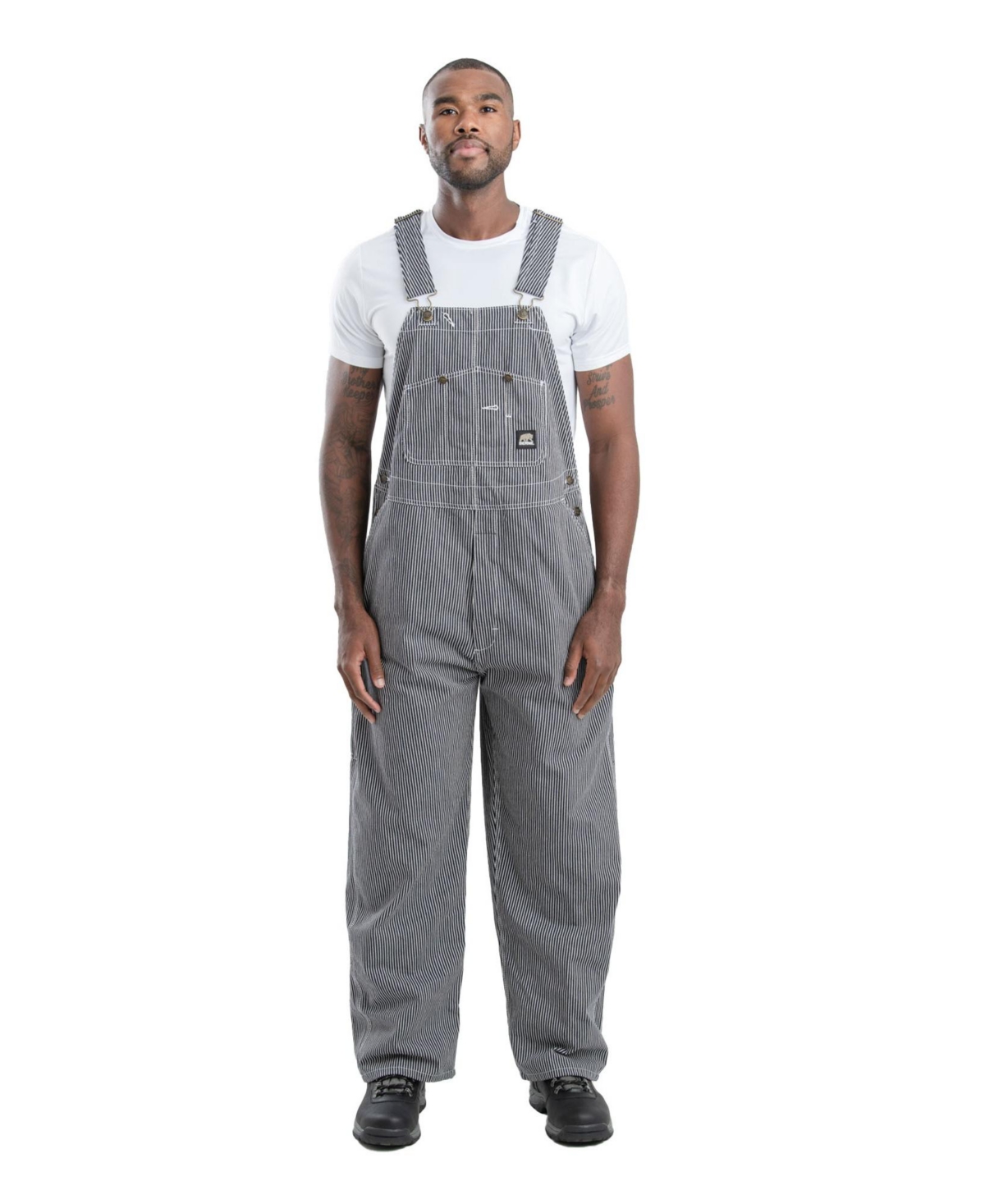 Big & Tall Heritage Unlined Hickory Stripe Bib Overall - Hickory stripe