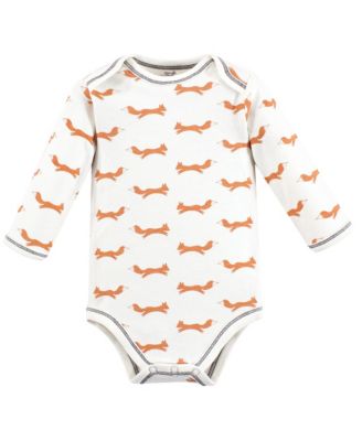 Natural Cotton Long-Sleeve Bodysuits