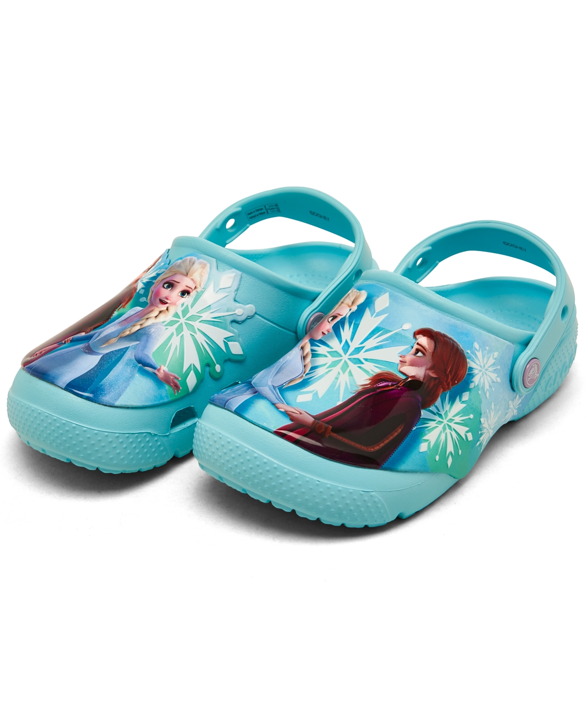 Crocs Little Girls Fun Lab Frozen 2 Clogs From Finish Line In Ice Blue