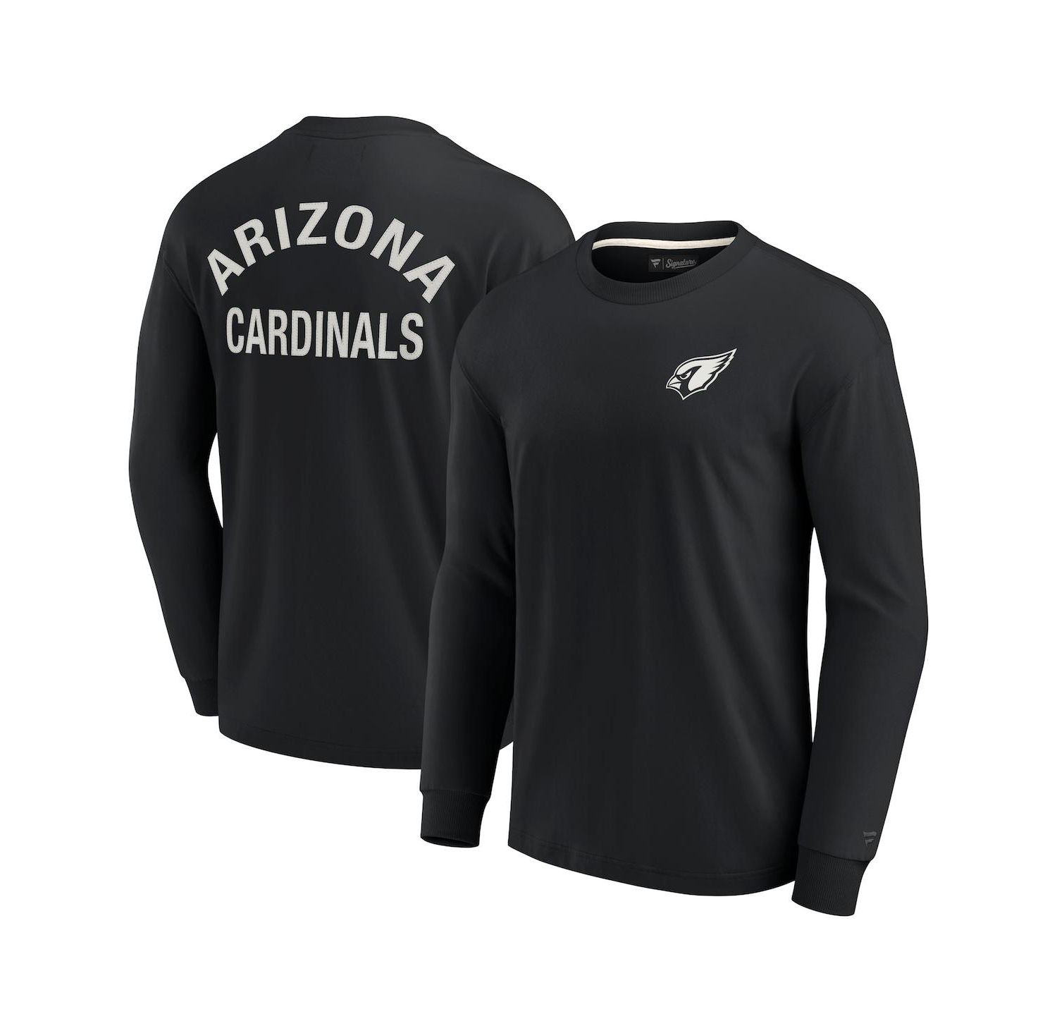 Men's and Women's Black Arizona Cardinals Super Soft Long Sleeve T-shirt