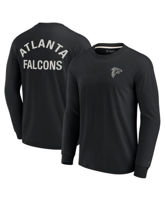Men's and Women's Black Atlanta Falcons Super Soft Long Sleeve T-shirt