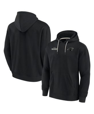 Men's and Women's Black Carolina Panthers Super Soft Fleece Pullover Hoodie