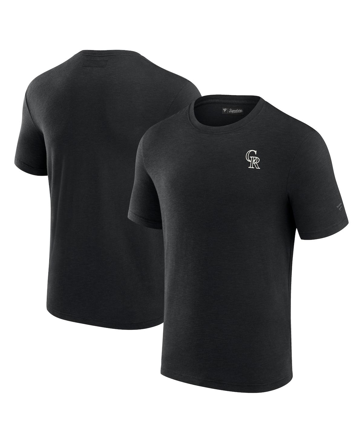 Men's Fanatics Signature Black Colorado Rockies Modal Short Sleeve T-shirt - Black