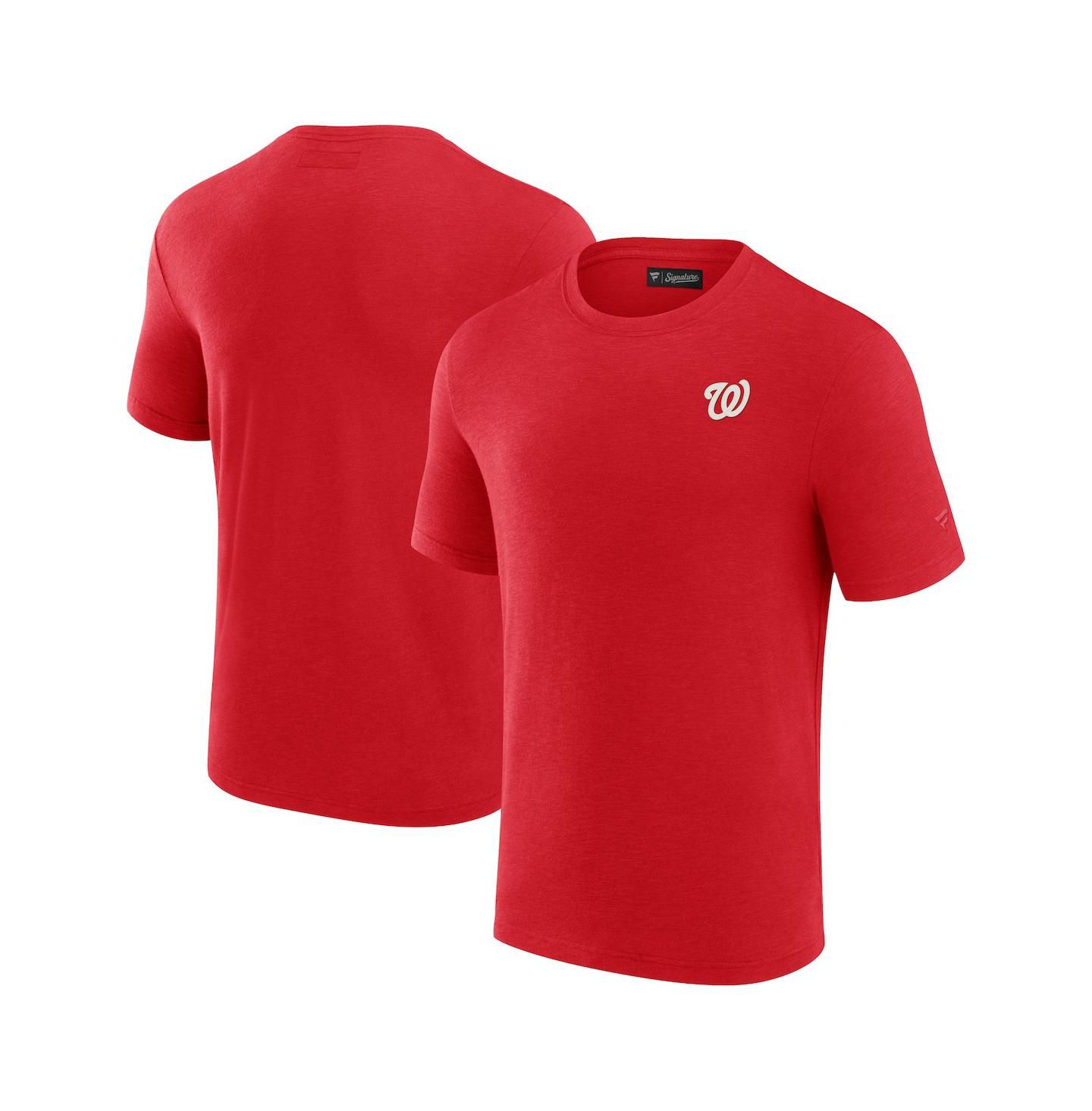 Мужская футболка Fanatics Signature Red Washington Nationals Modal Short Sleeve — фото 1