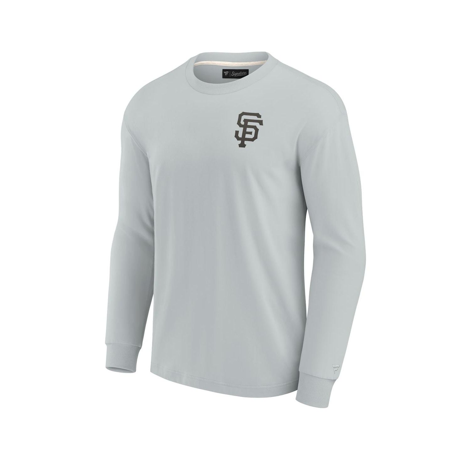 Men's and Women's Gray San Francisco Giants Super Soft Long Sleeve T-shirt