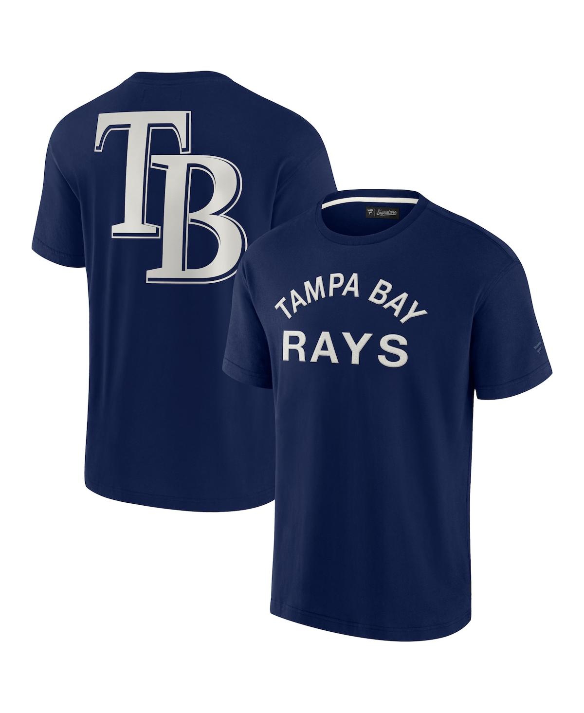 Fanatics Signature Unisex  Navy Tampa Bay Rays Super Soft Short Sleeve T-shirt In Navy