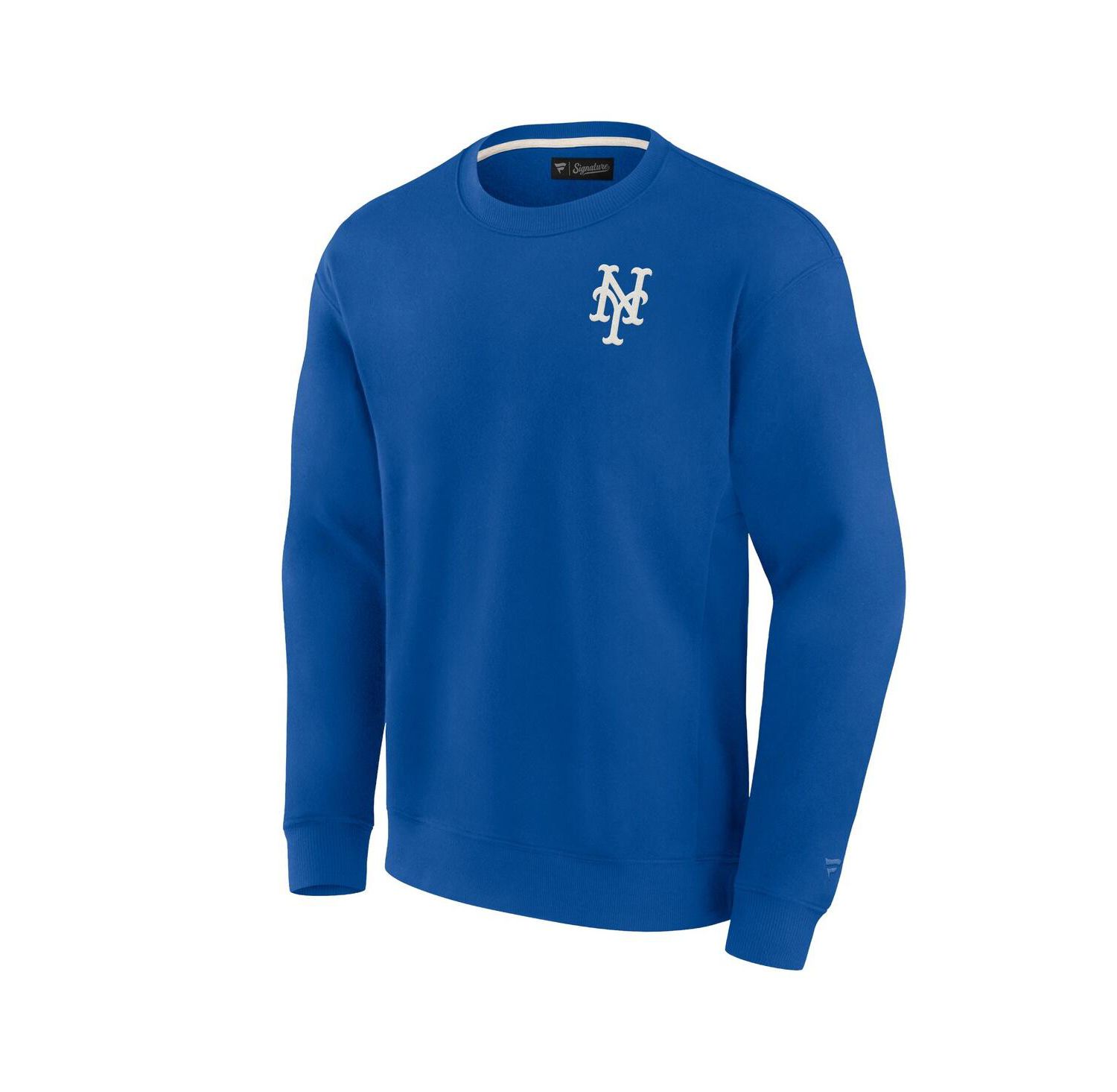 Men's and Women's Royal New York Mets Super Soft Pullover Crew Sweatshirt