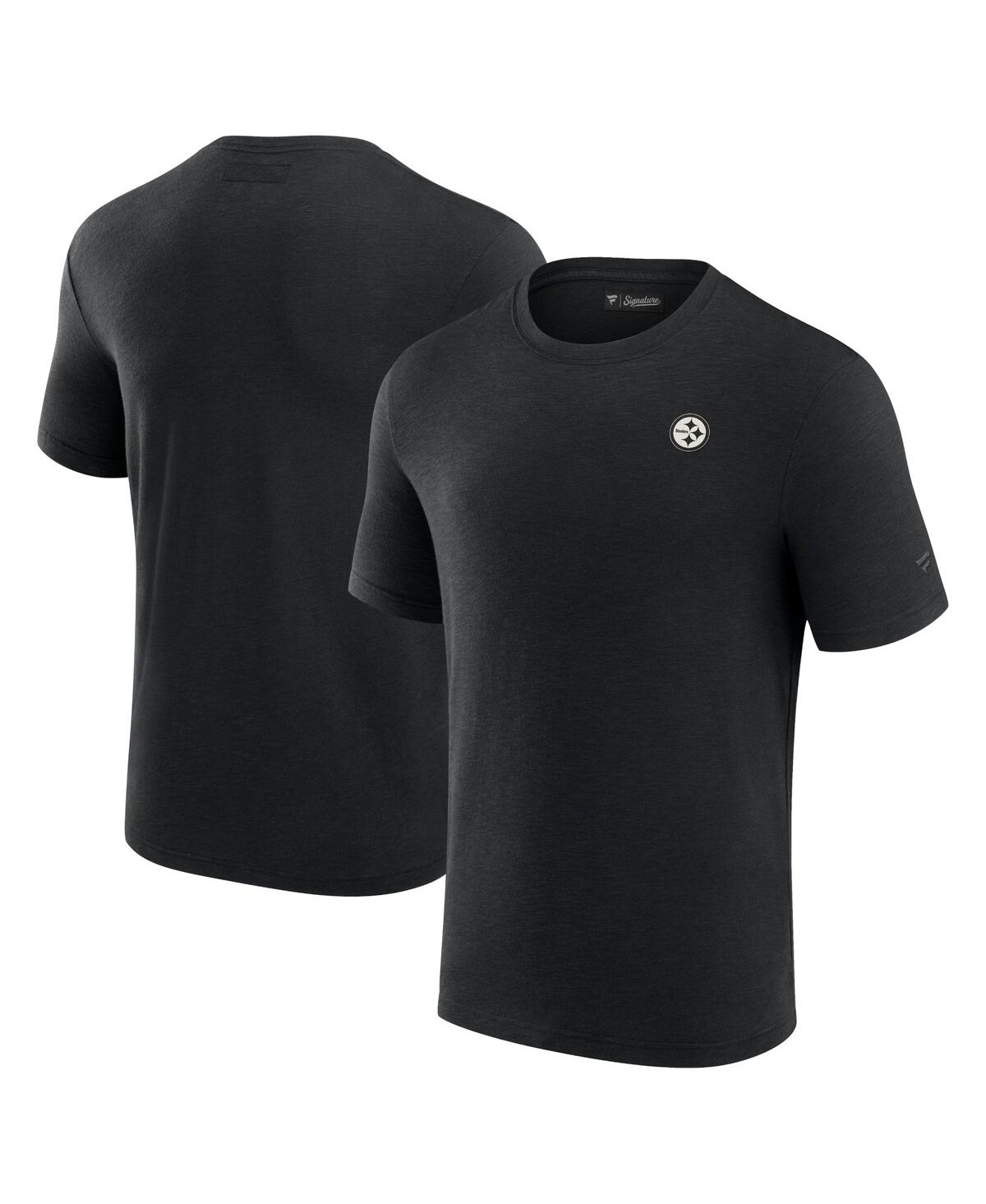 Men's Fanatics Signature Black Pittsburgh Steelers Modal Short Sleeve T-shirt - Black