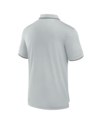 Men's Gray Los Angeles Rams Pique Polo Shirt