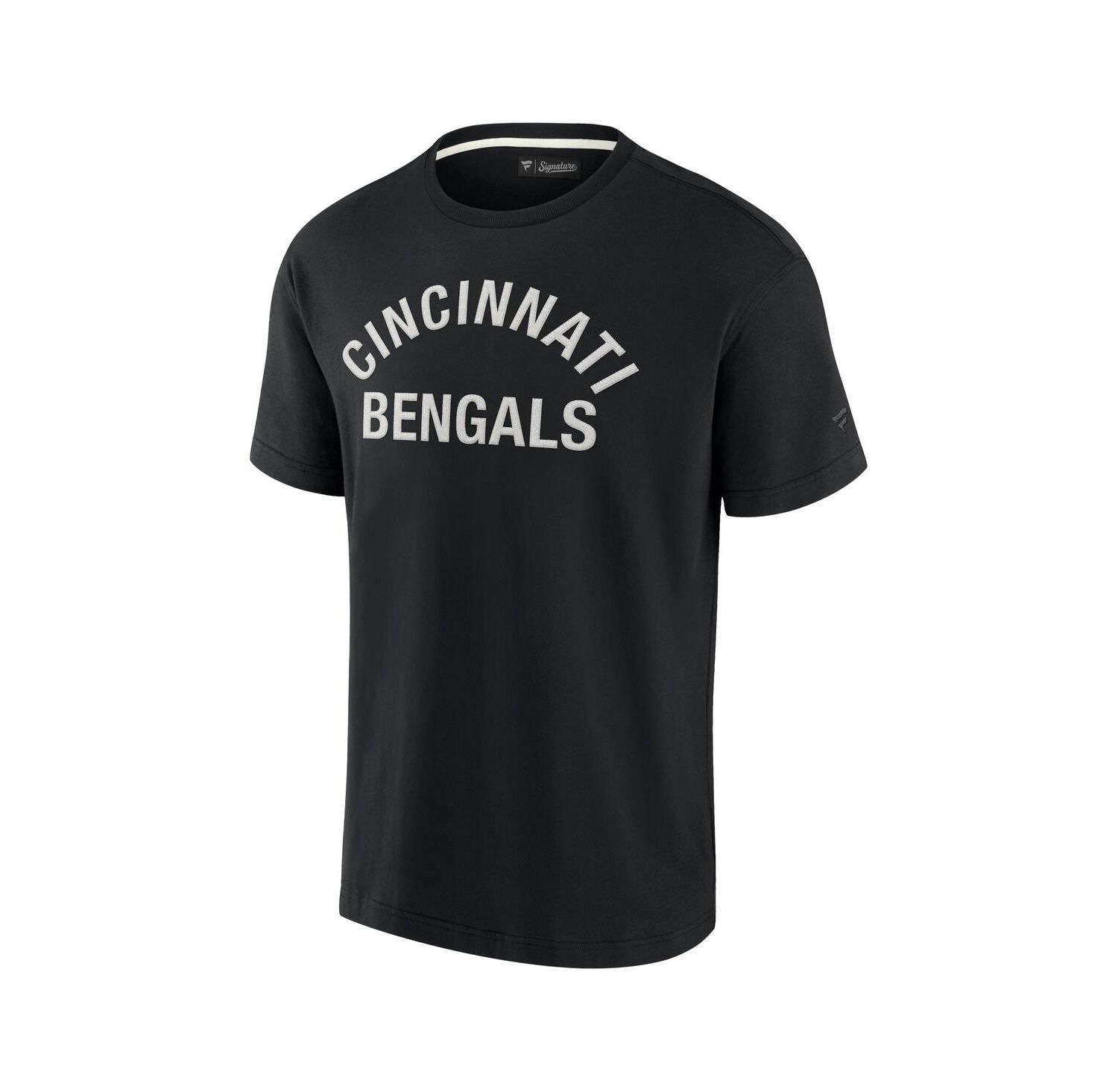 Men's and Women's Black Cincinnati Bengals Super Soft Short Sleeve T-shirt