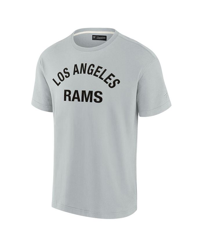 Unisex Fanatics Signature Gray Los Angeles Rams Super Soft Long Sleeve T-Shirt Size: Large