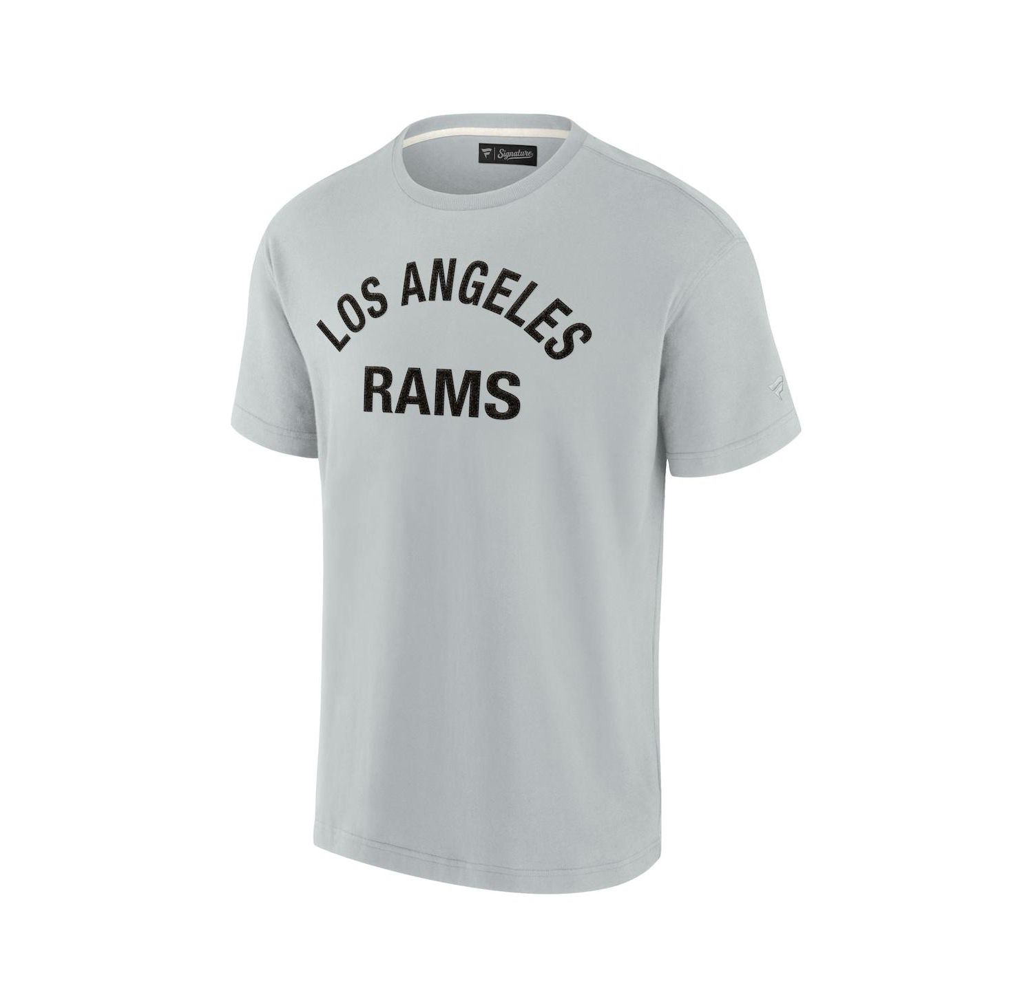 Men's and Women's Gray Los Angeles Rams Super Soft Short Sleeve T-shirt