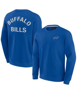 Men's and Women's Royal Buffalo Bills Super Soft Pullover Crew Sweatshirt