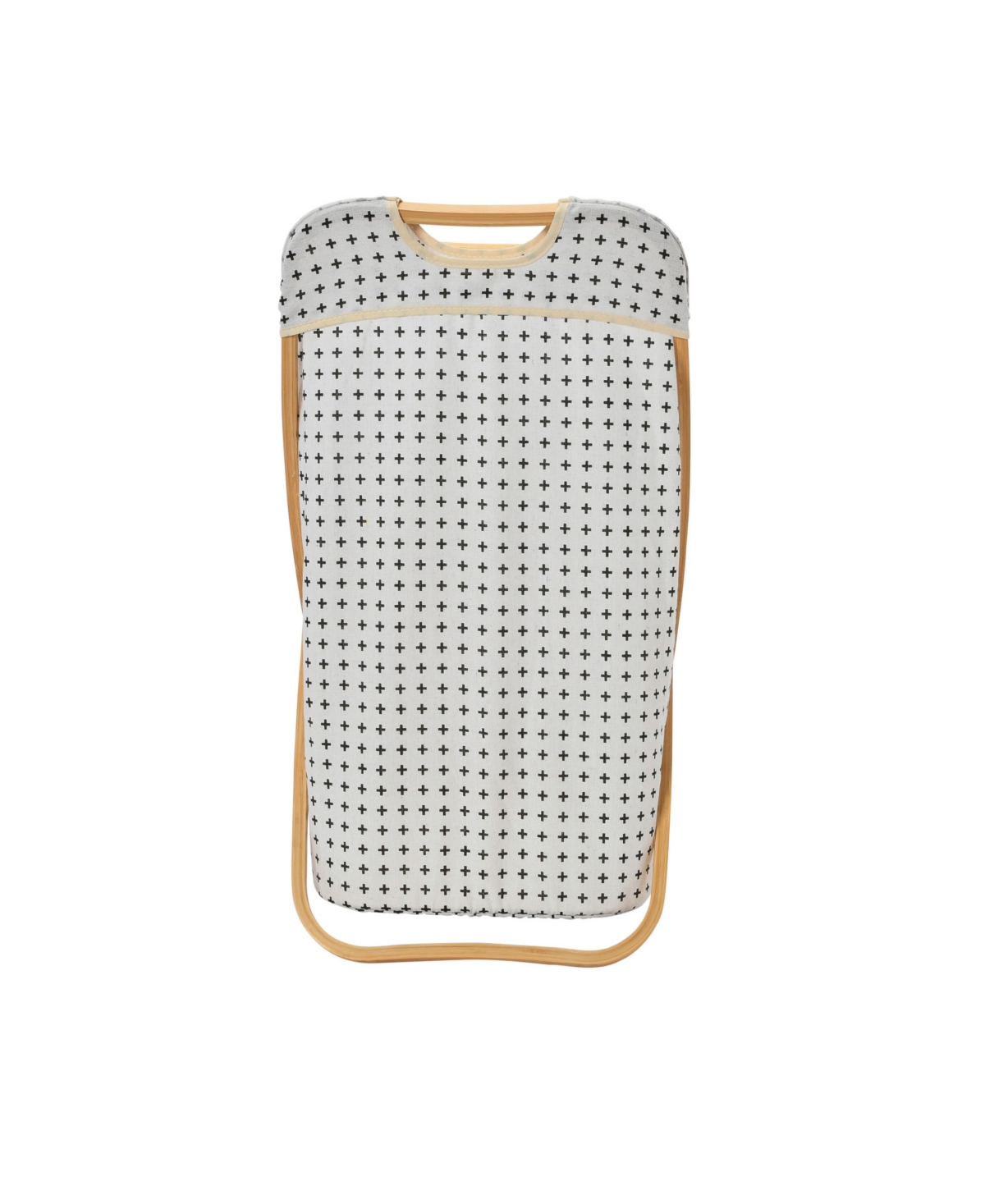 Household Essentials Bamboo X Frame Hamper, Cross In Natural