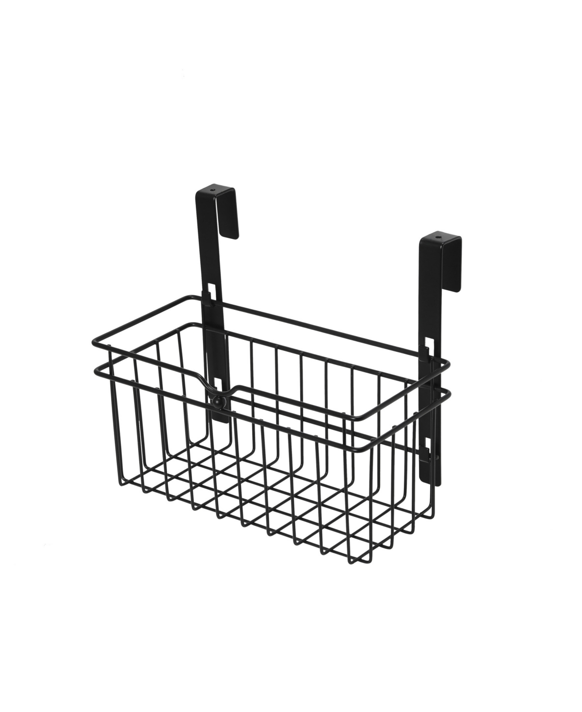 Household Essentials Over The Door Wire Basket In Matte Black