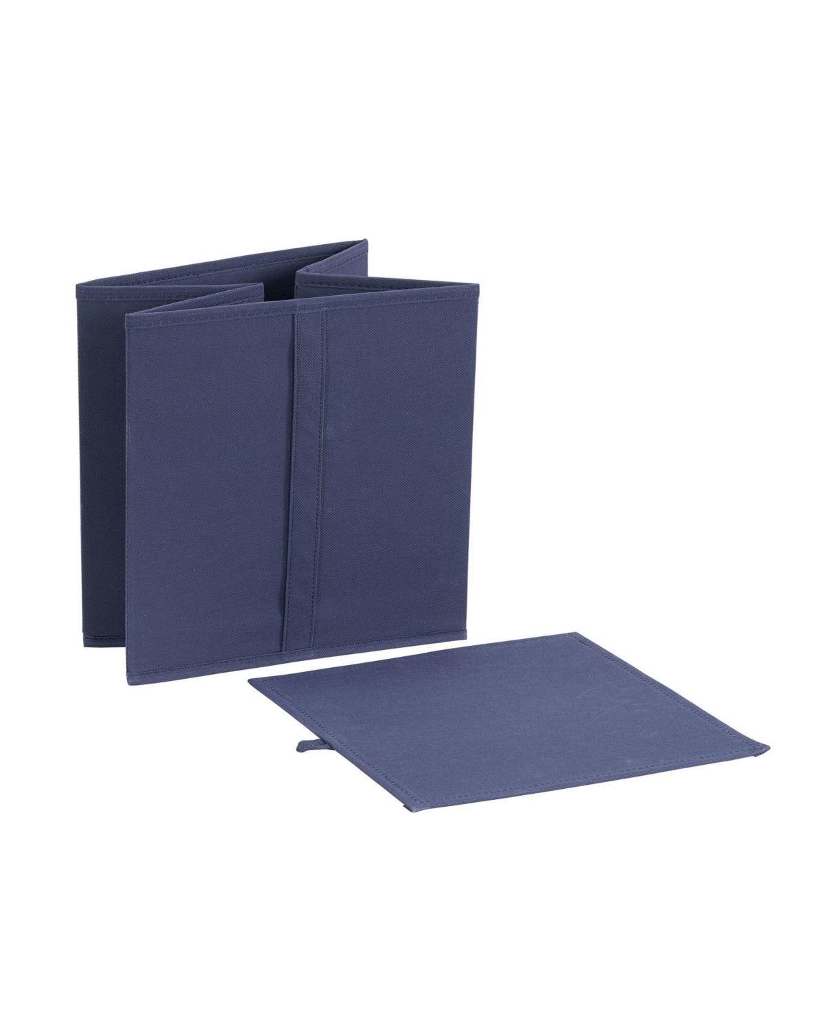 Shop Household Essentials 6 Piece Bin Set, Navy Vertical Pull In Blue