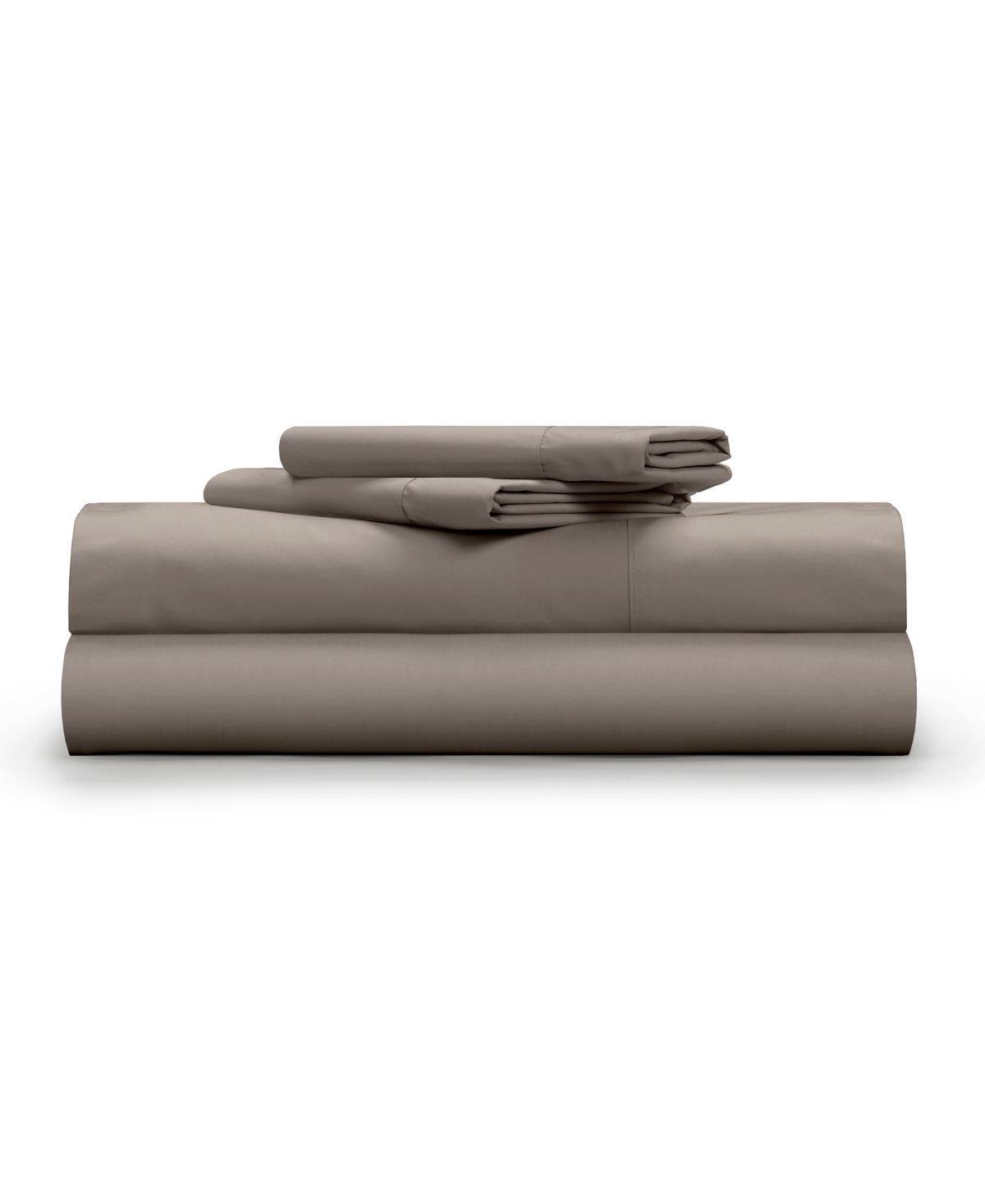 Pillow Guy Classic Cool Crisp 100% Cotton Percale 4 pc Sheet Set,Full
