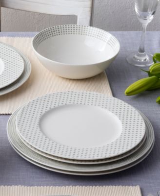 Hammock  Rim 12-Piece Dinnerware Set, Service for 4