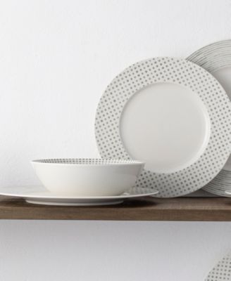 Hammock  Rim 12-Piece Dinnerware Set, Service for 4