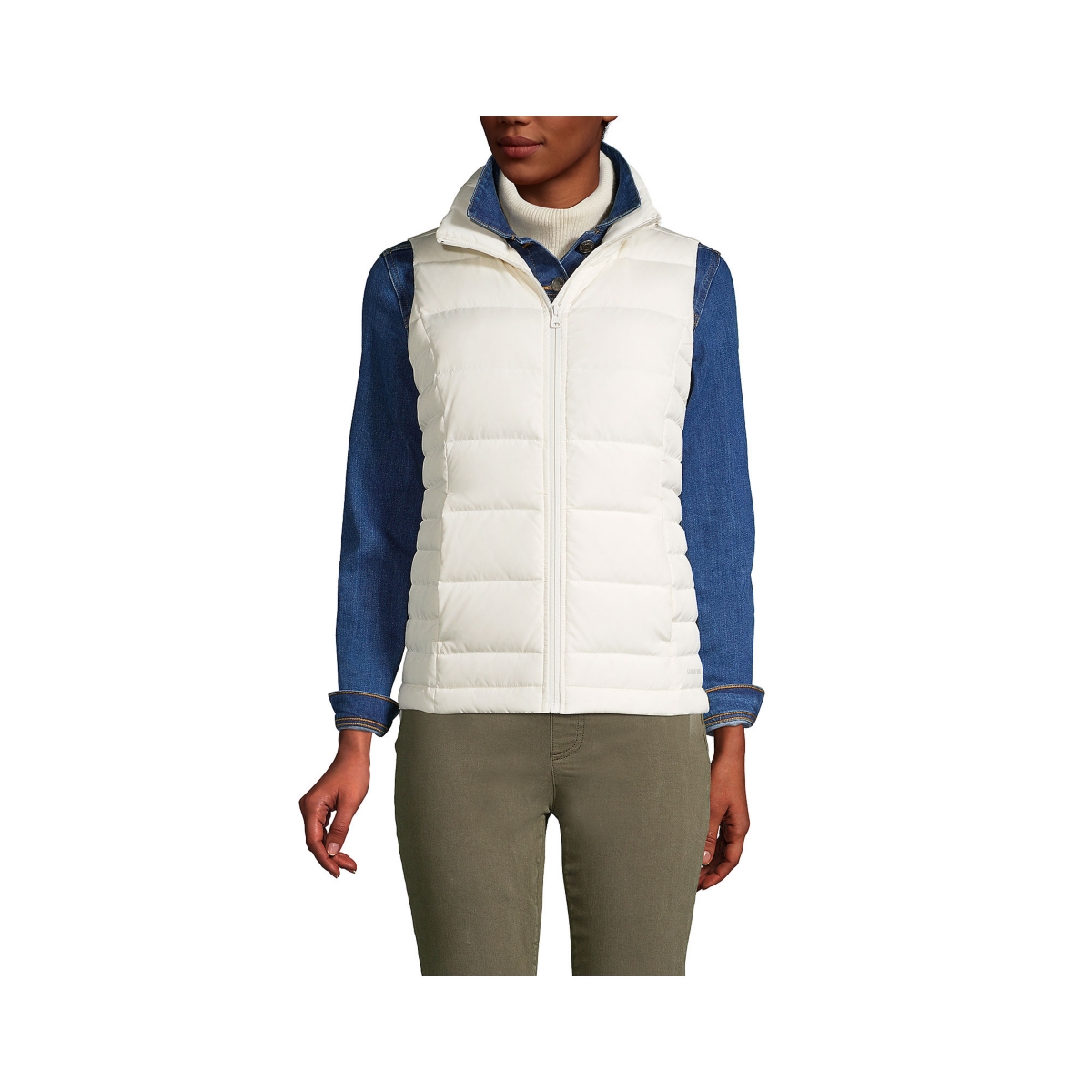Lands end 600 down vest top