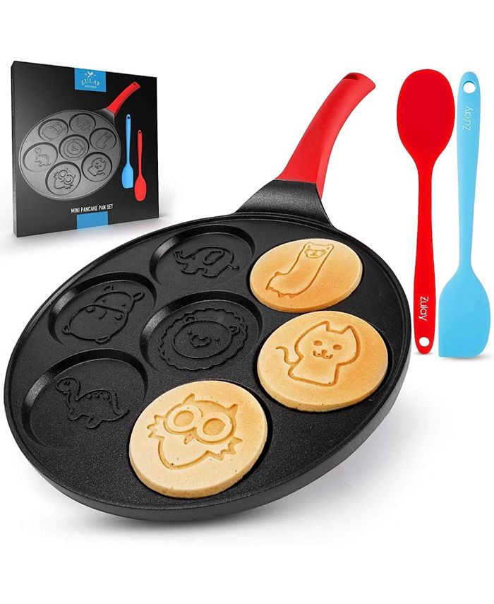 Zulay Kitchen Animal Face Designs Pancake Pan Nonstick Surface &  Comfortable Handle - Macy's