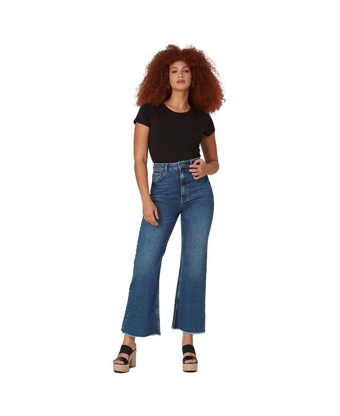Lola Jeans Women's STEVIE-DIS High Rise Flare Jeans - Macy's