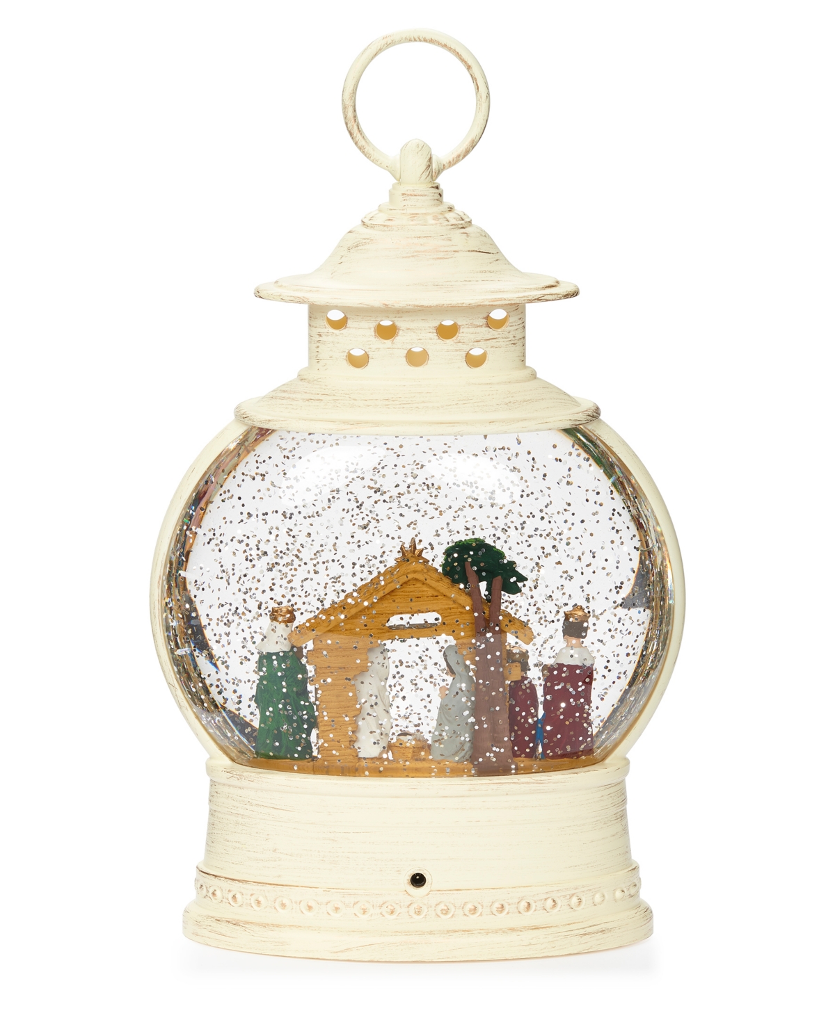 10" H Light Emitting Diode (Led) Nativity Lantern - Multi Color