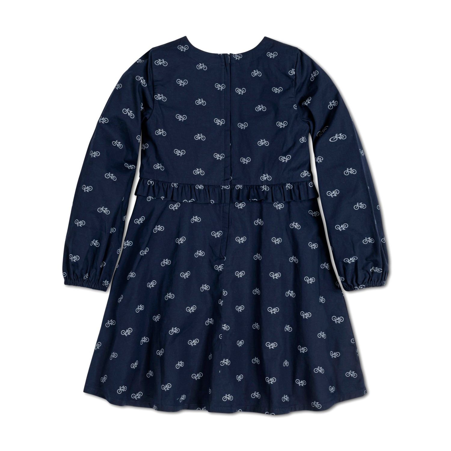 Baby Girls Hope and Henry Long Sleeve Ruffle Waist Dress