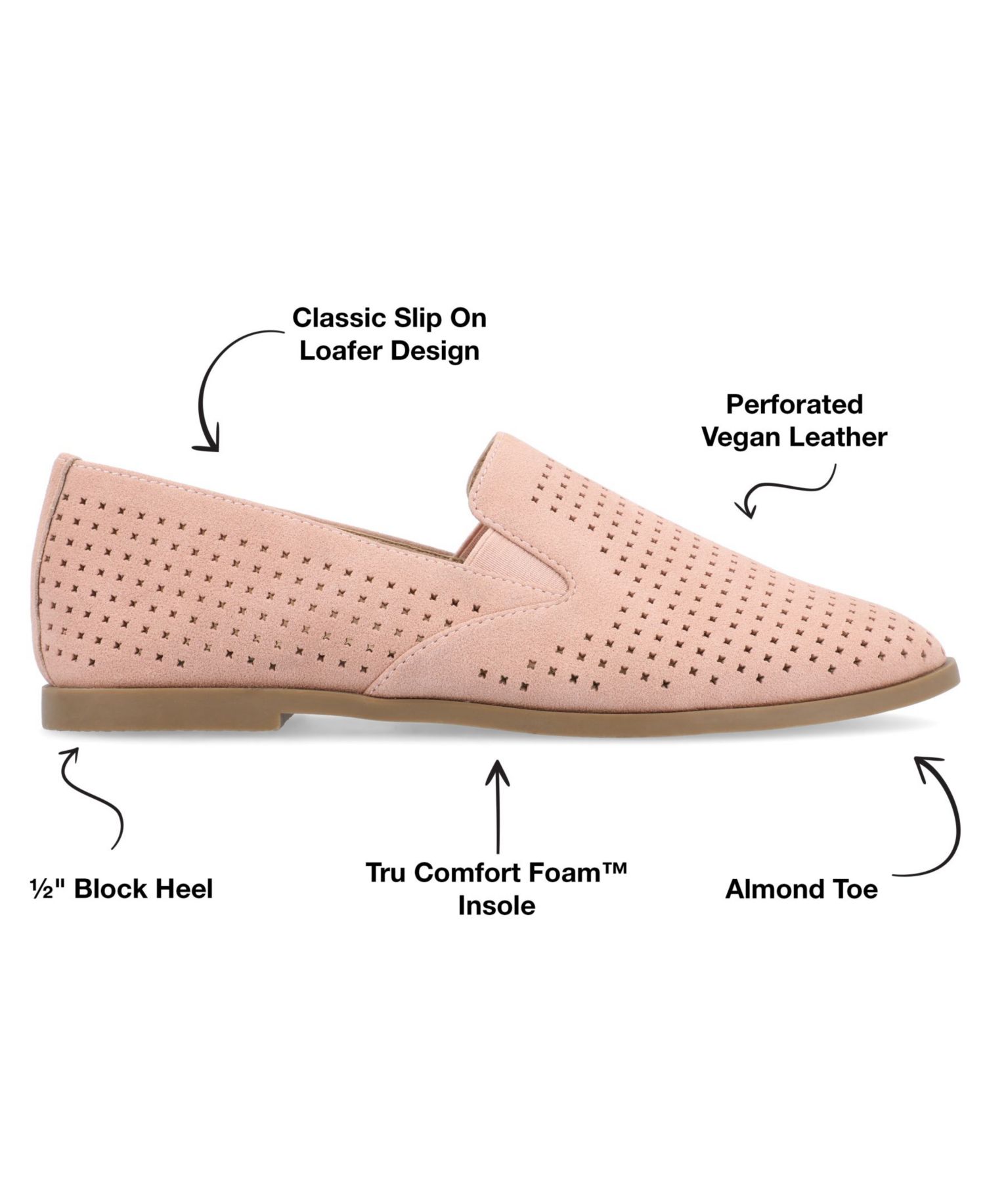 Women's Lucie Perforated Slip On Loafers