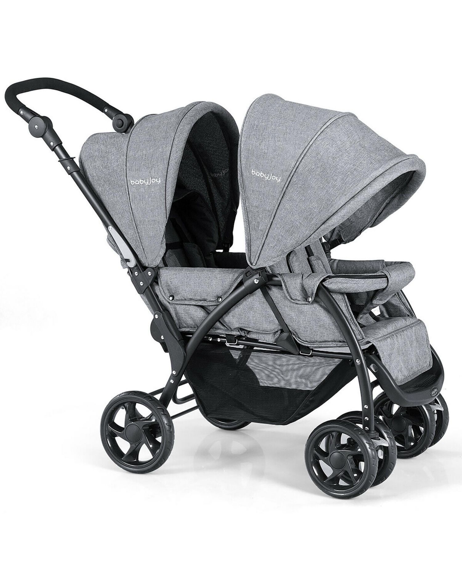 Baby Twin Double Stroller Lightweight Travel Stroller Pushchair