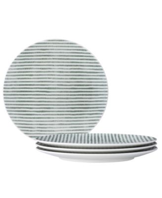 Hammock Stripes Coupe Salad Plates, Set of 4