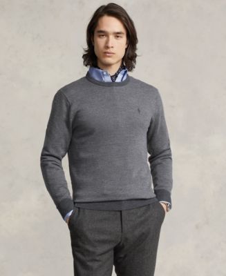 Polo Ralph Lauren Men's Herringbone-Knit Washable Wool Sweater