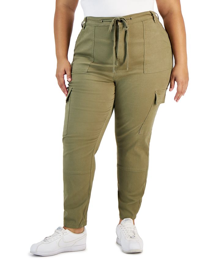 Wolfast High Waisted Drawstring Adjustable Cargo Pants Women Baggy